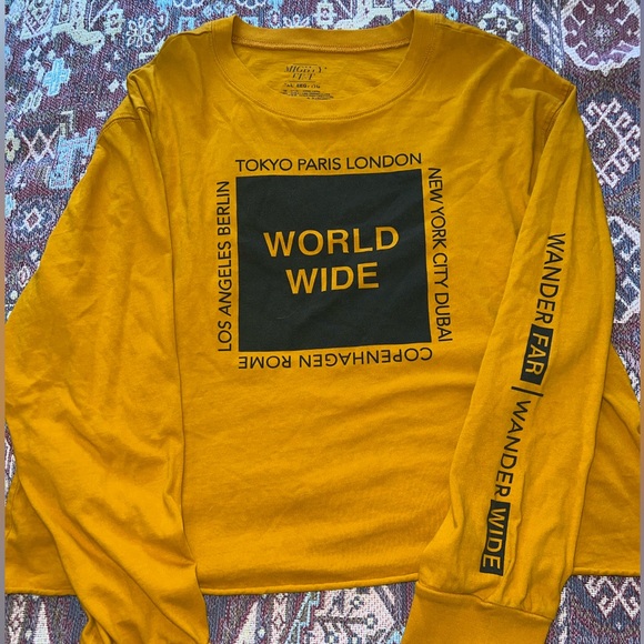 Mighty Fine Tops - Long Sleeve Cropped Tee